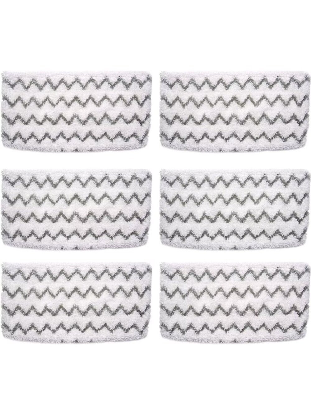 6 Pack Steam Mop Replacement Pads for Shark S1000, S2001, S1200, & S2001